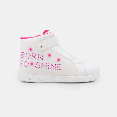 Tênis Sneaker Infantil Com Led Branco - Born To Shine - pampili